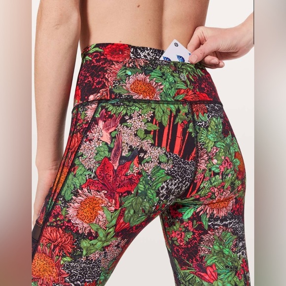 Lululemon Wunder Under Hi-Rise Tight Mesh Zen Garden Multi 28” size 8 - Picture 4 of 10